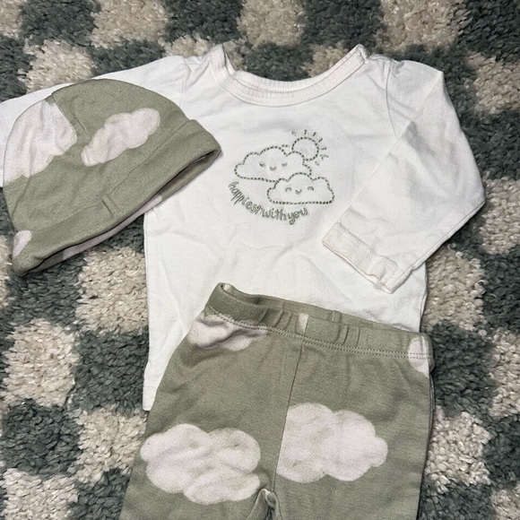 Carter’s 3 Piece Baby Set | Sage green | used, great condition - Picture 2 of 2